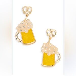 Leith NWT Beer Mug Post back earrings